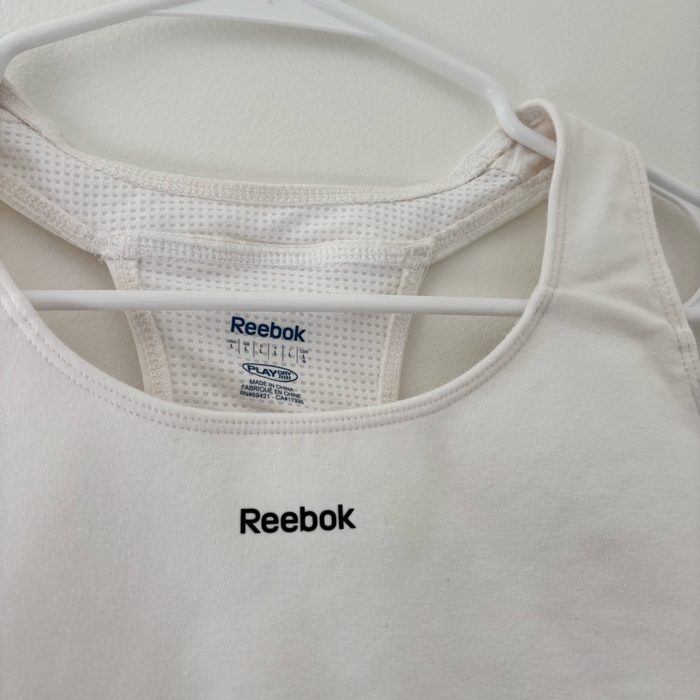 White Reebok Sports Bra - Picture 2 of 4